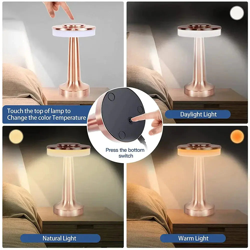 Floral Table Lamp with Elegant Ambient Lighting - LED Design
