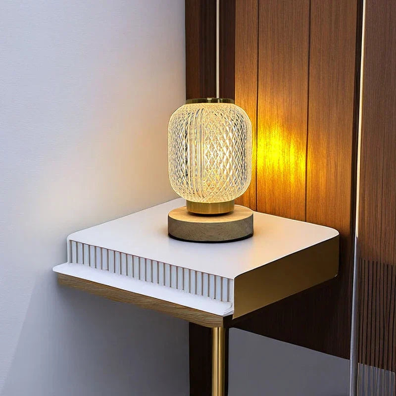 CrystalIllume | Stylish Nordic LED Table Lamp Gold
