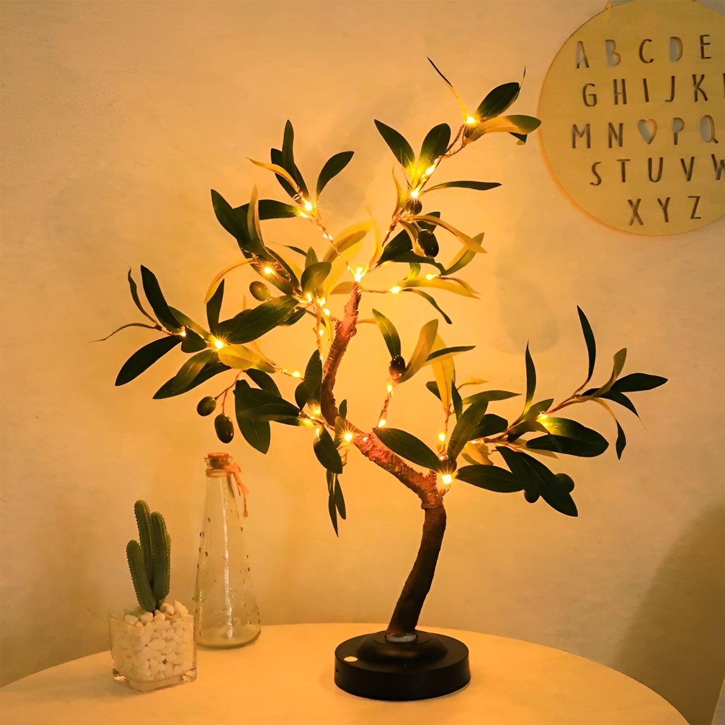Magical Tree Lamp with Sparkling LED Light - Green