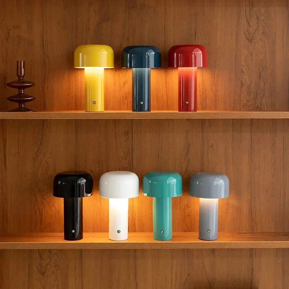 Pilz LED Rechargeable Table Lamp with Dimmable Touch Control