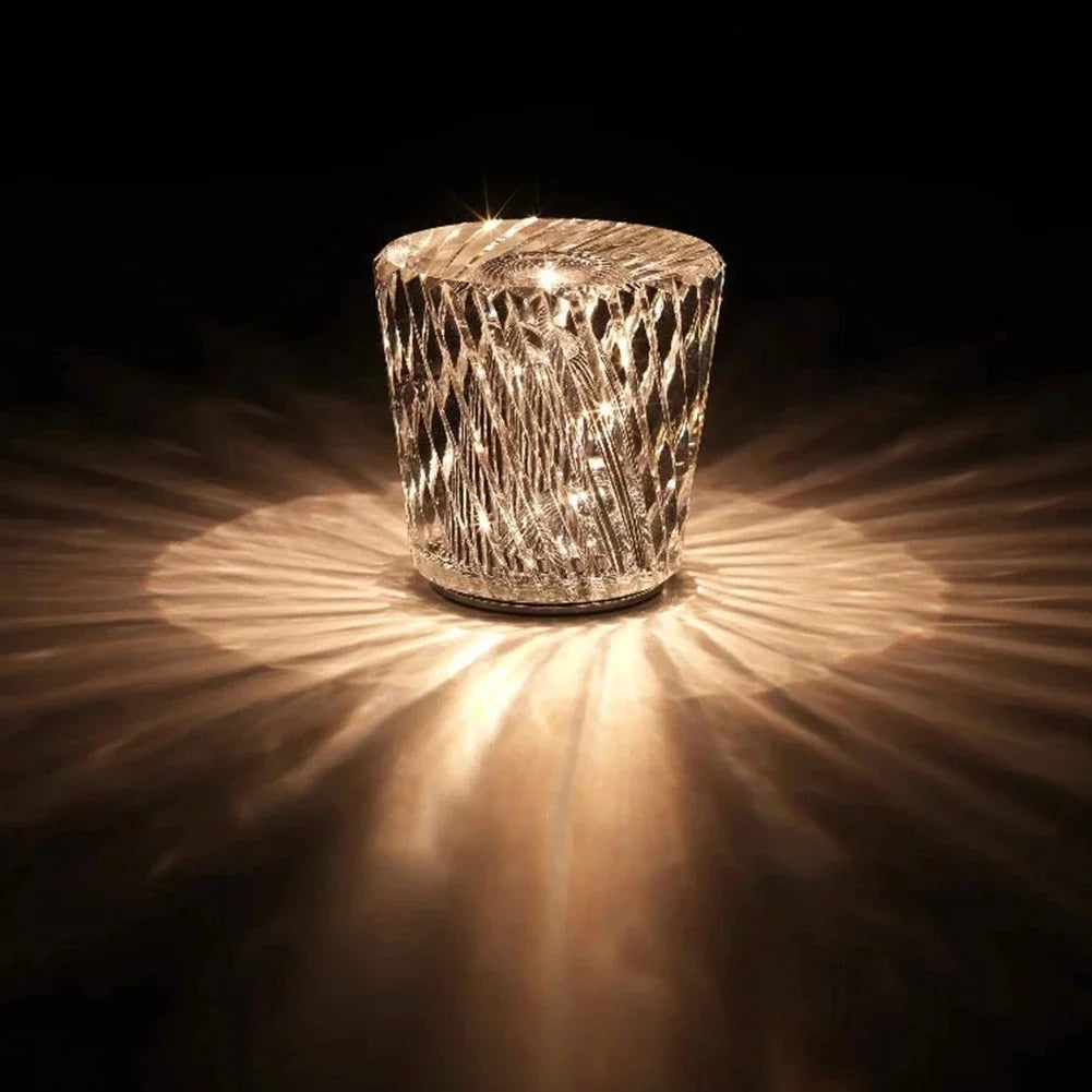 Elegant Crystal Table Lamp for Restaurant and Bar – Dimmable LED