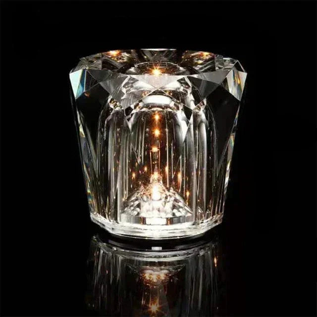Elegant Crystal Table Lamp for Restaurant and Bar – Dimmable LED