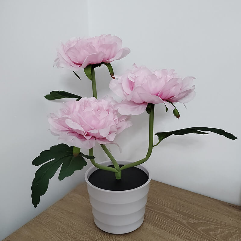Outdoor Solar Peony Flower Bonsai LED Table Lamp Decoration