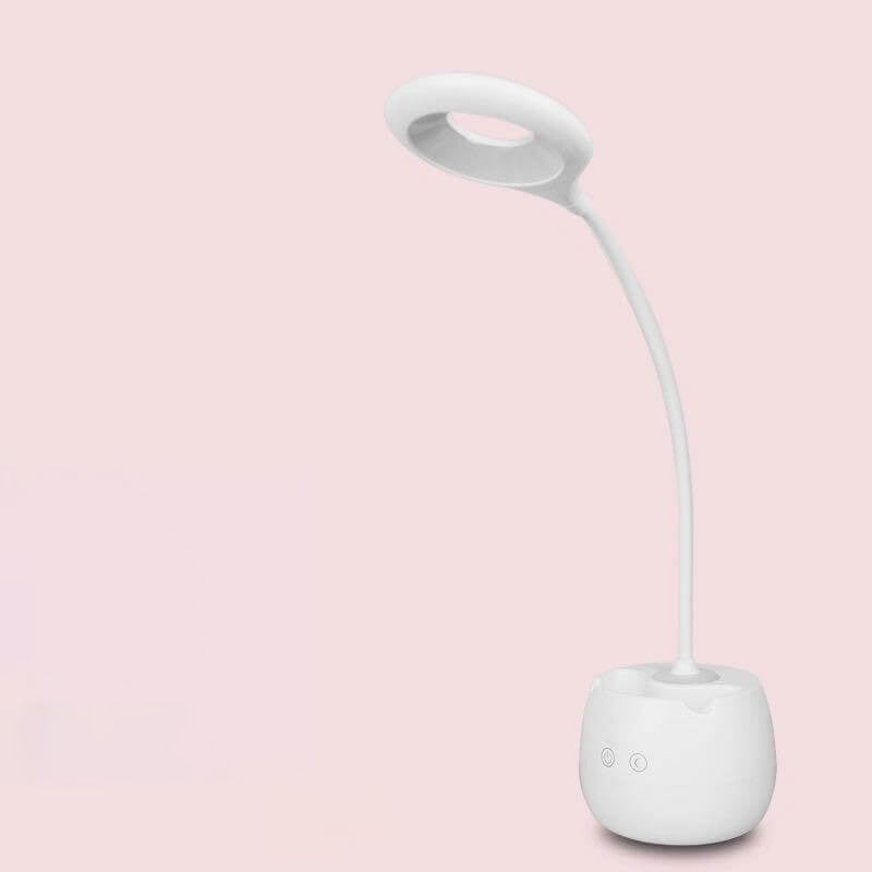 Kreative Einfachheit White LED Touch Rechargeable USB Desk Lamp