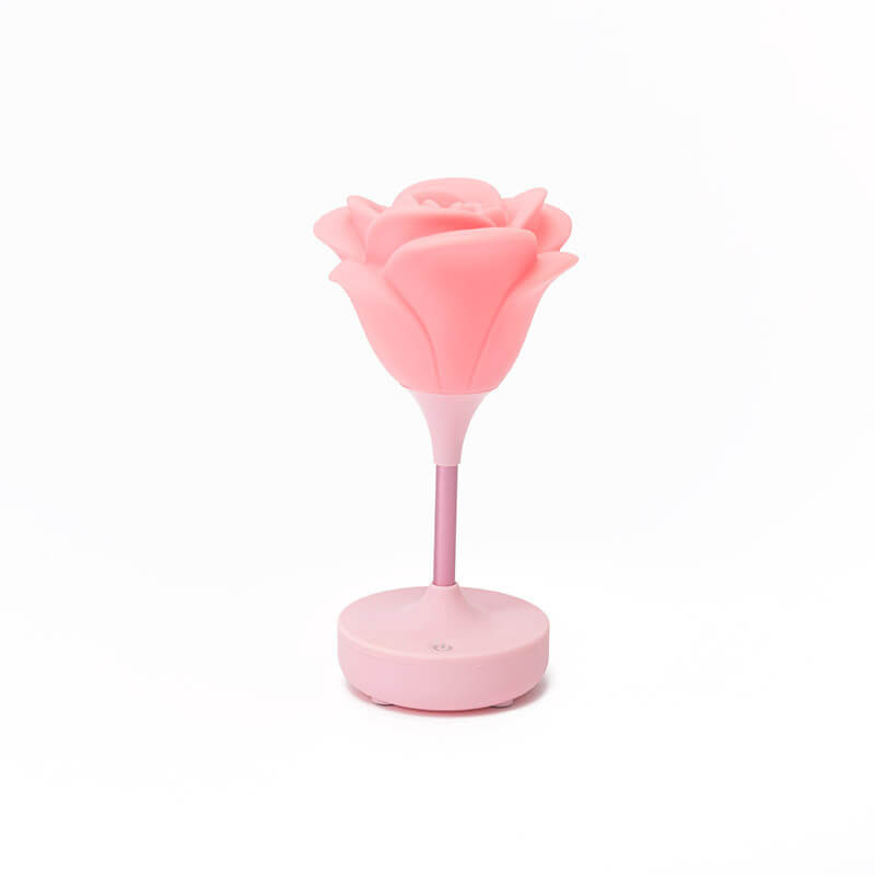 Kreative Romantic Pink Rose USB Rechargeable Touch LED Table Lamp