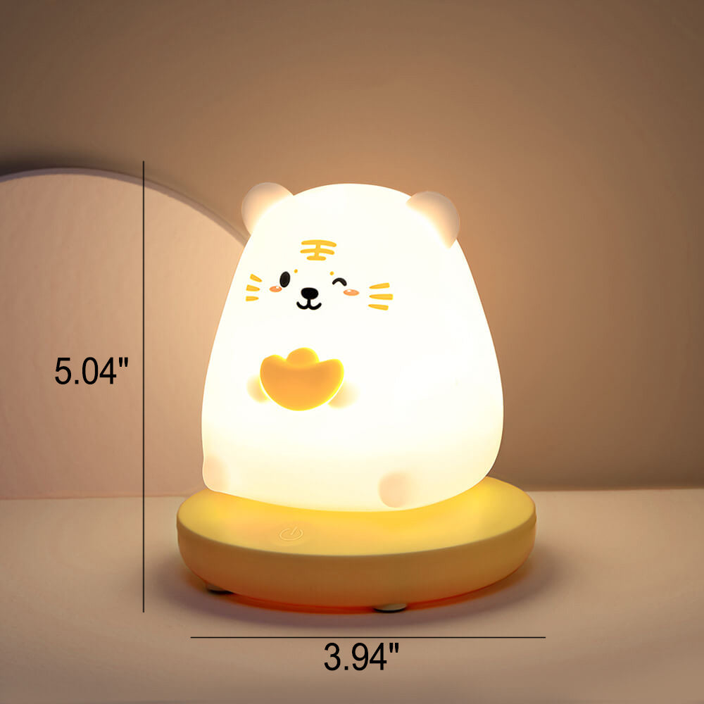 Kreative Silikon Animal USB Rechargeable Night Lamp Table Lamp