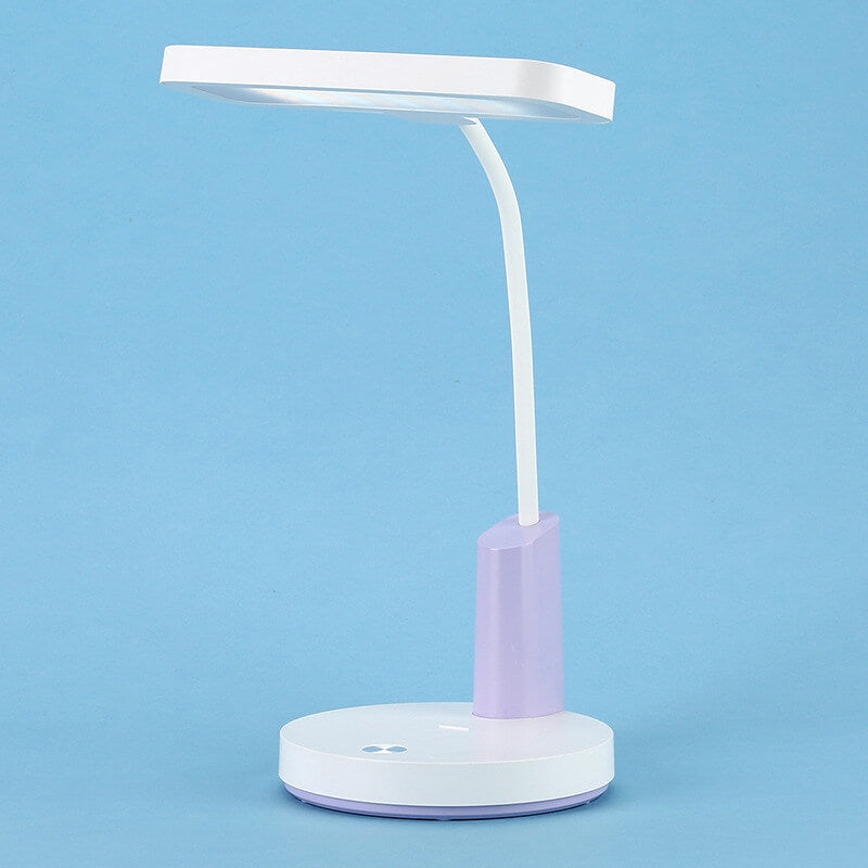 Einfache Long Shadow Round Base Touch Charge LED Desk Lamp