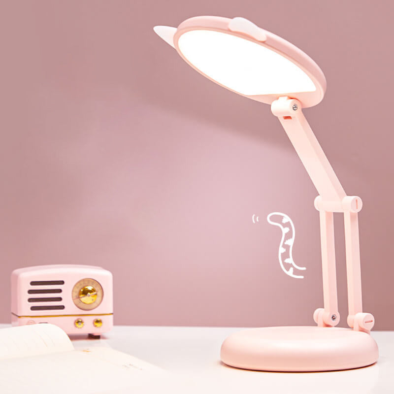 Kreative Katzenohr Pink Foldable LED Desk Lamp for Eye Care