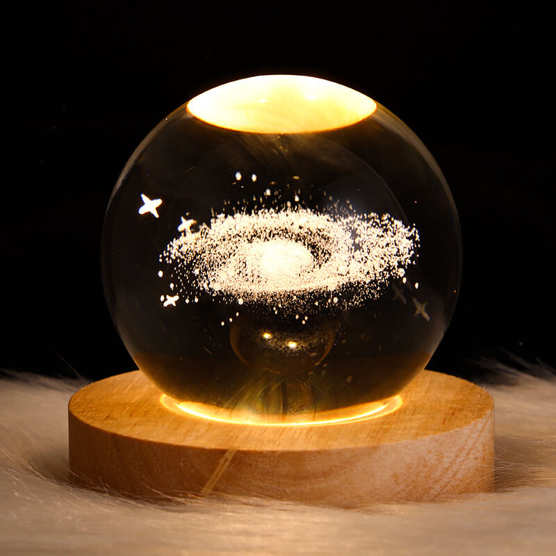 Creative Decorative Star System Crystal Ball USB LED Table Lamp