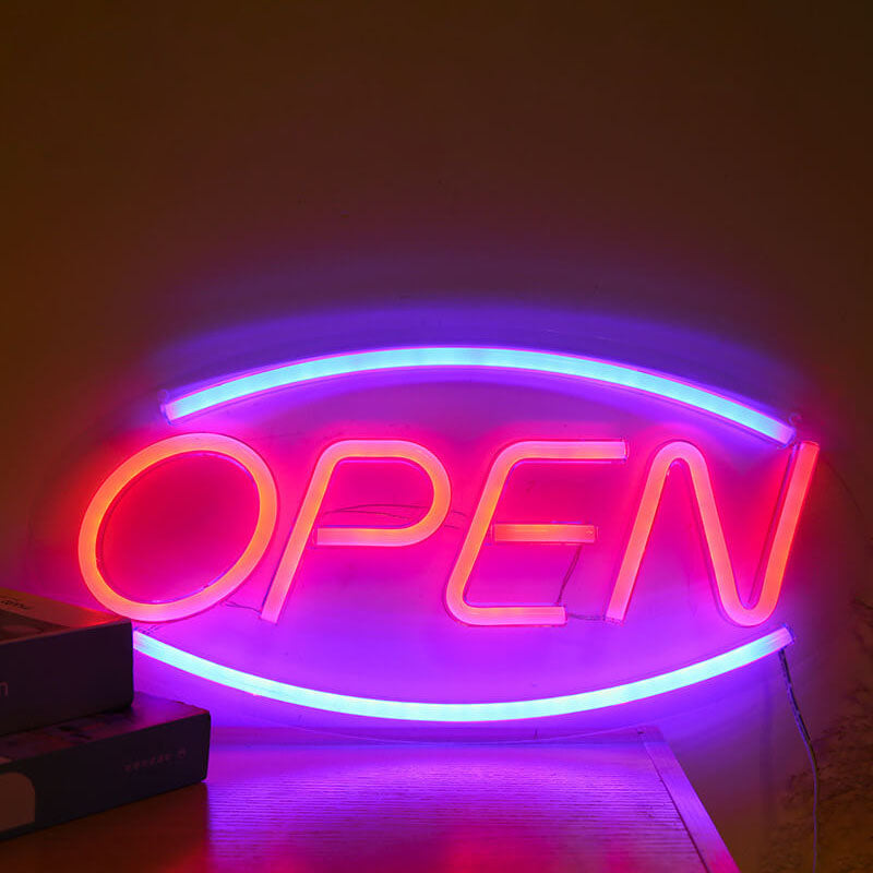 Kreatives Neon Open Acrylic LED Atmosphere Light 45cm