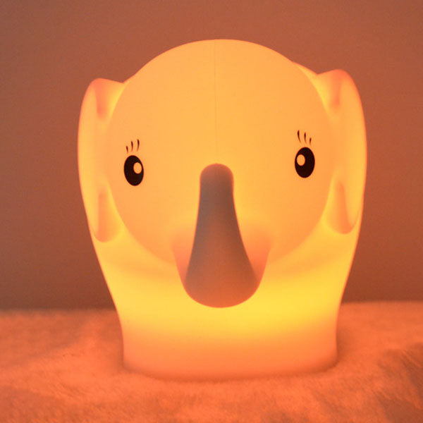 Kreativer Elefant Silicone USB LED Night Light Table Lamp