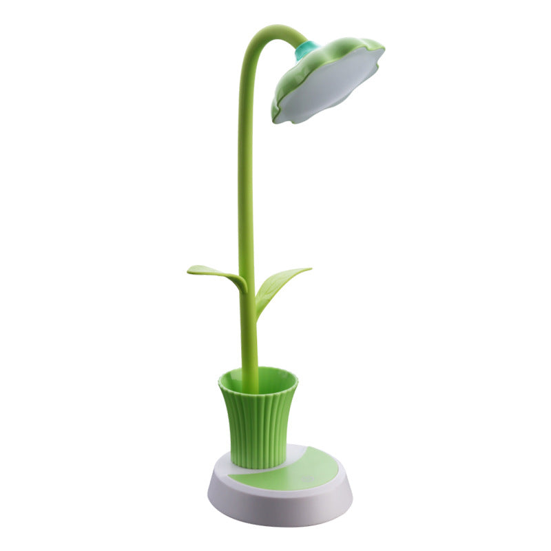 Creative Sunflower Pen Holder LED Desk Lamp