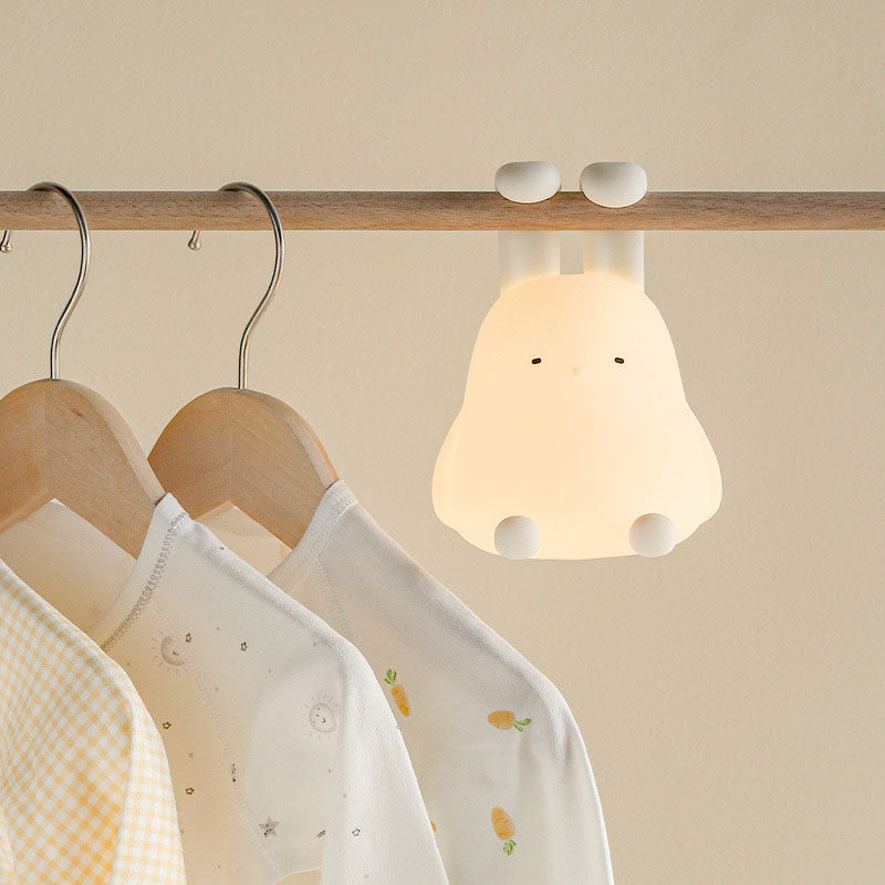 Kreative Sweet Folded Ear Rabbit Silicone LED Table Lamp