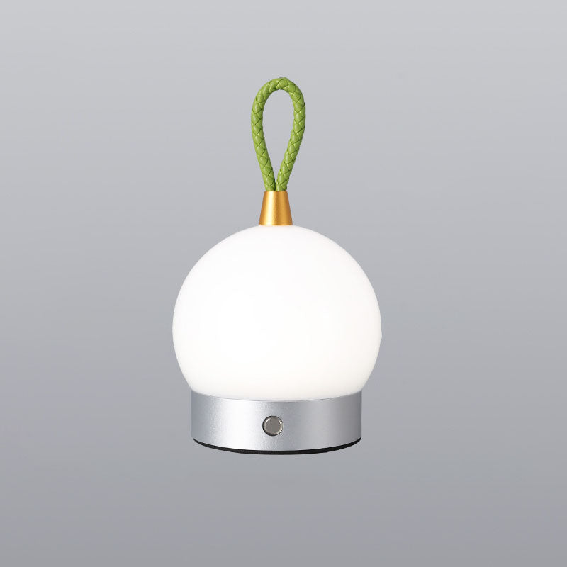 Modern Round Acrylic Aluminium USB Rechargeable Portable LED Night Light Table Lamp