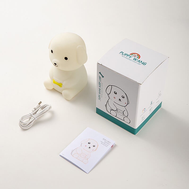 Kreative Silikon Puppy LED Night Light Table Lamp