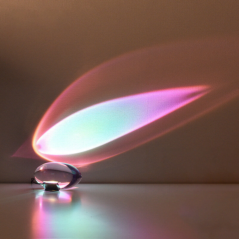 Kreative Kristallprojektion LED Angel Eye Table Lamp