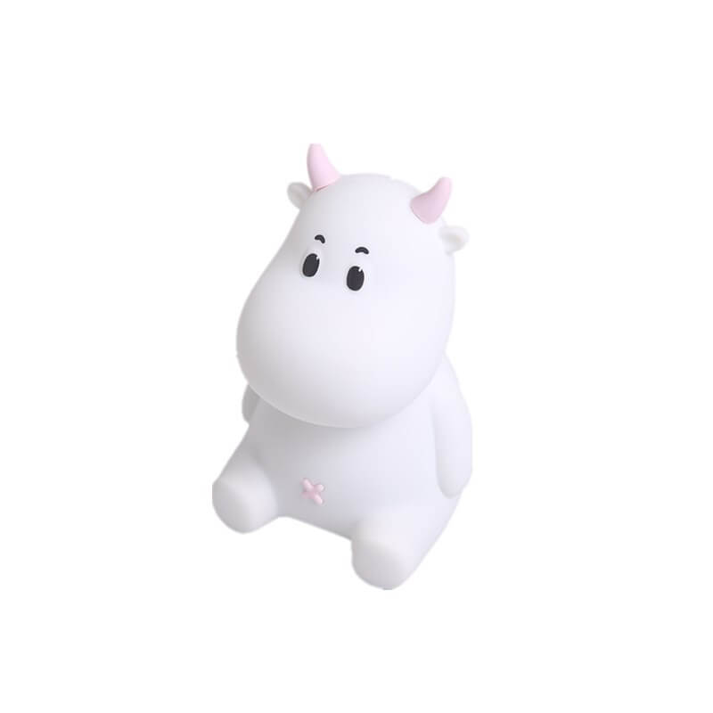 Modern Creative Cute Cow Silicone USB Rechargeable Night Light Table Lamp