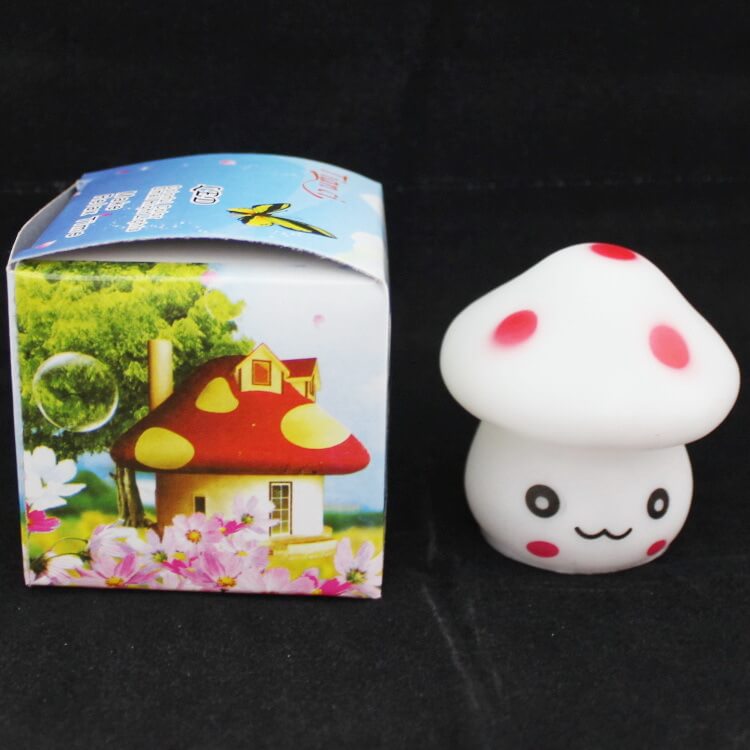 Kreative Seven Color Emoji Mushroom LED Night Light Lamp