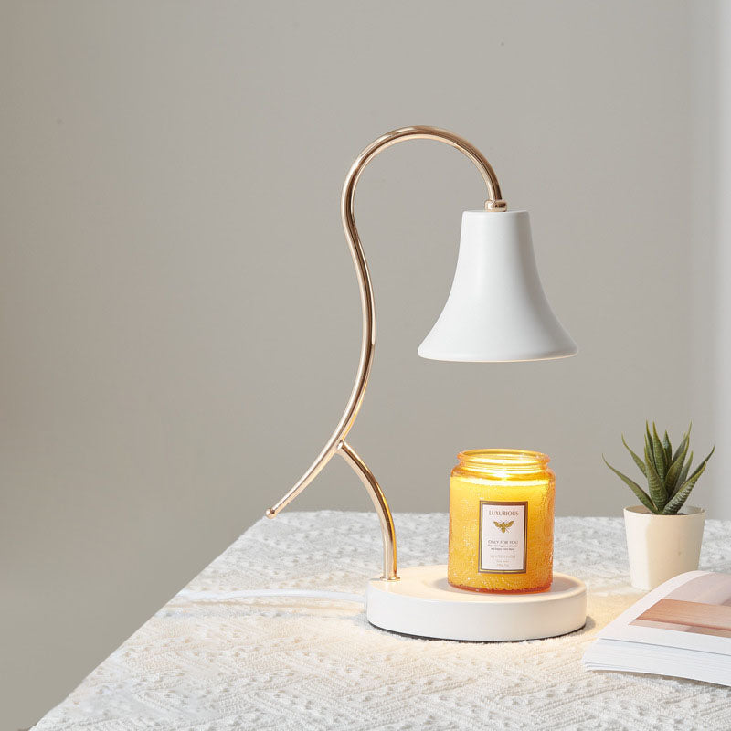 Modern Minimalist Creative Iron Flower Shape 1-Light Wax Table Lamp