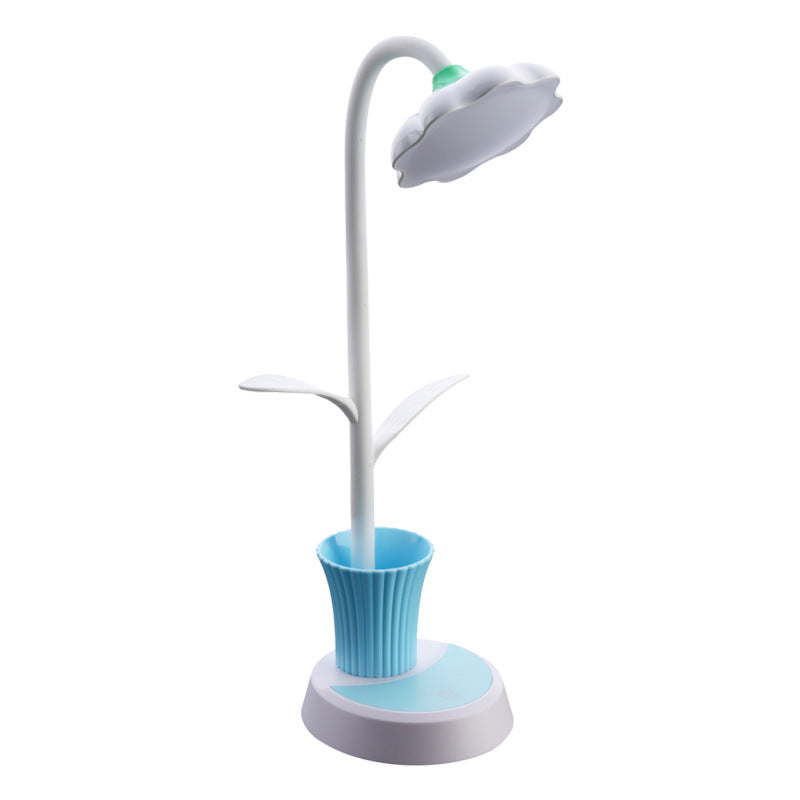 Creative Sunflower Pen Holder LED Desk Lamp