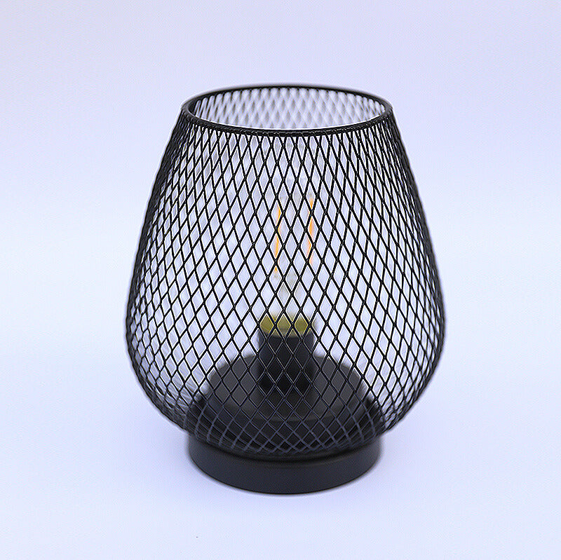 Modern Minimalist Battery Metal Glass 1-Light Table Lamp