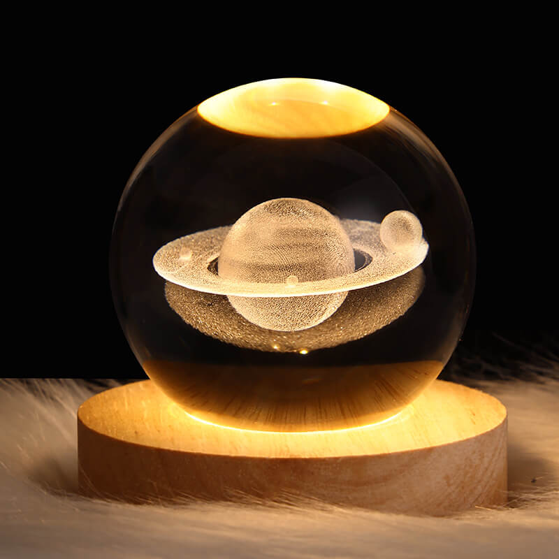 Creative Decorative Star System Crystal Ball USB LED Table Lamp