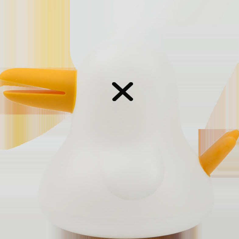 Cartoon Kiwi Bird Silicone Rechargeable Timer Dimmable LED Desk Lamp