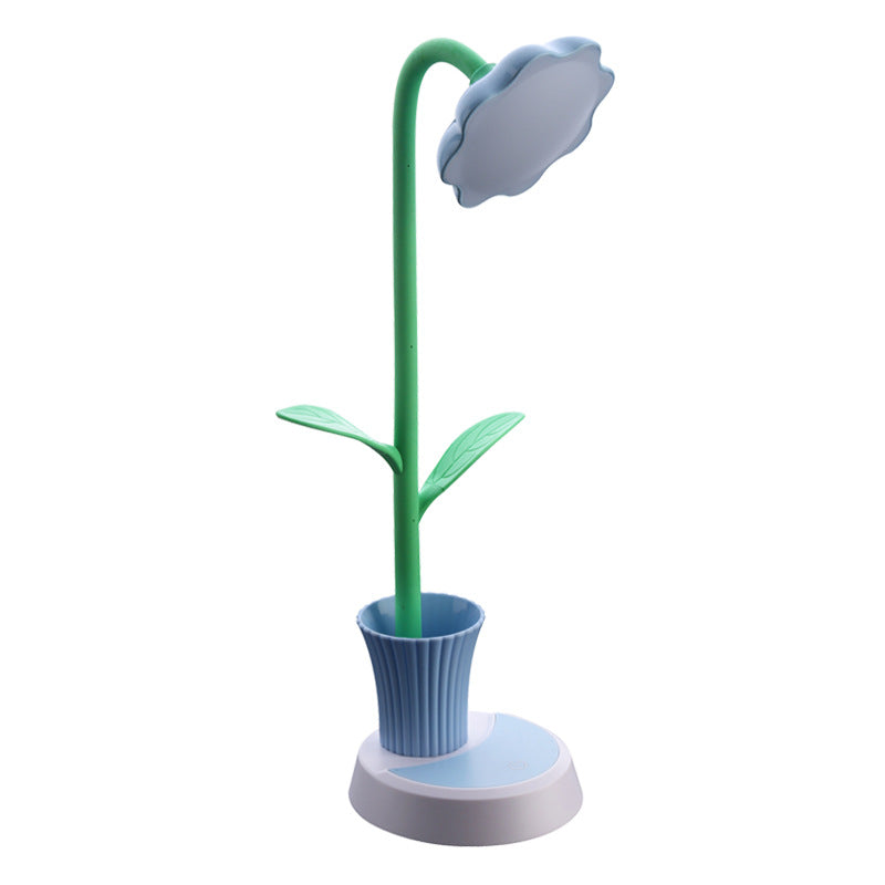 Creative Sunflower Pen Holder LED Desk Lamp