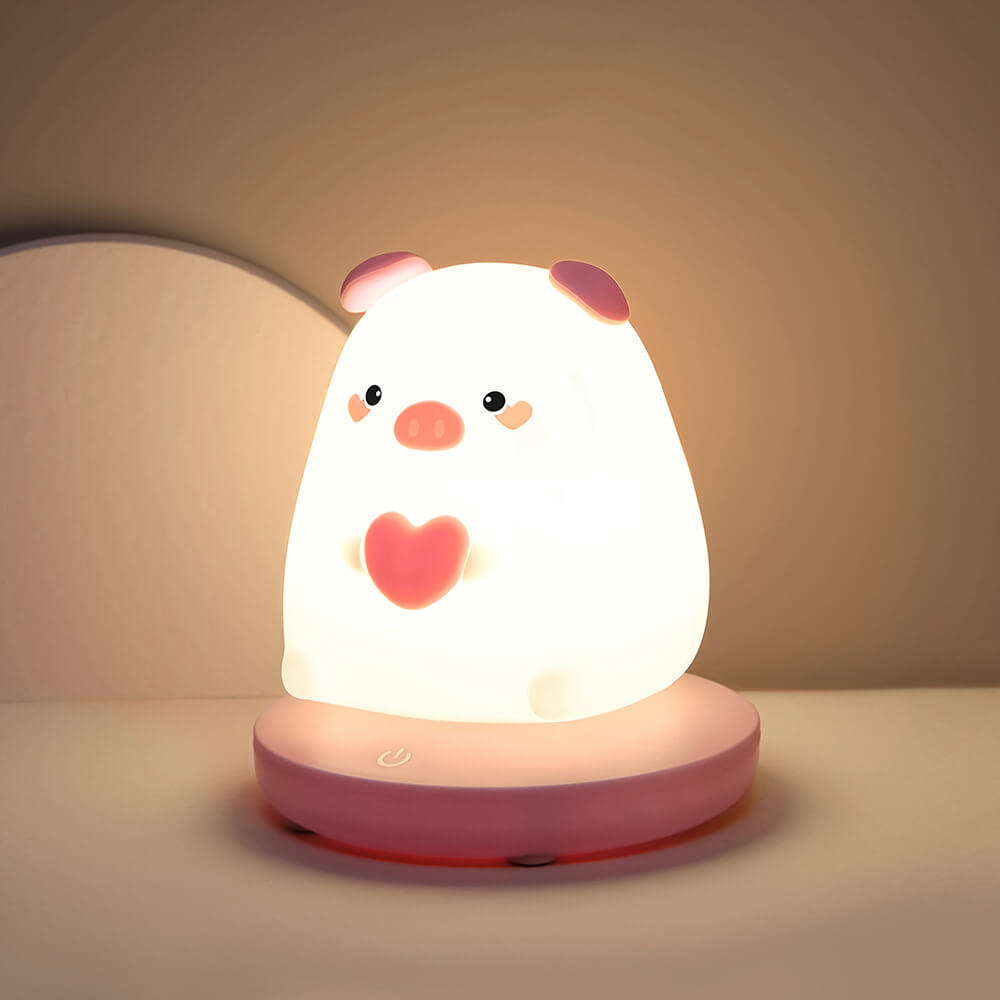 Kreative Silikon Animal USB Rechargeable Night Lamp Table Lamp
