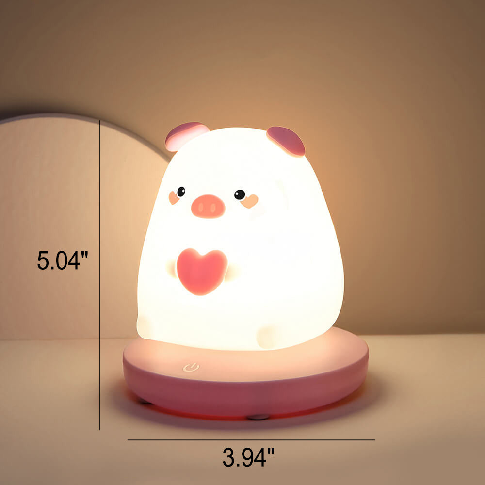 Kreative Silikon Animal USB Rechargeable Night Lamp Table Lamp