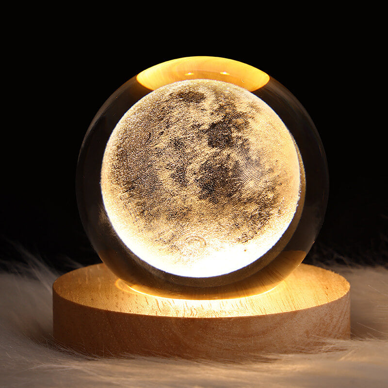 Creative Decorative Star System Crystal Ball USB LED Table Lamp
