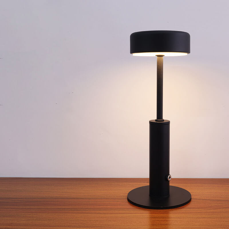 Kreative Retro Cylindrical LED Charging Table Lamp