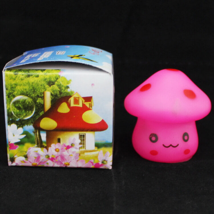 Kreative Seven Color Emoji Mushroom LED Night Light Lamp