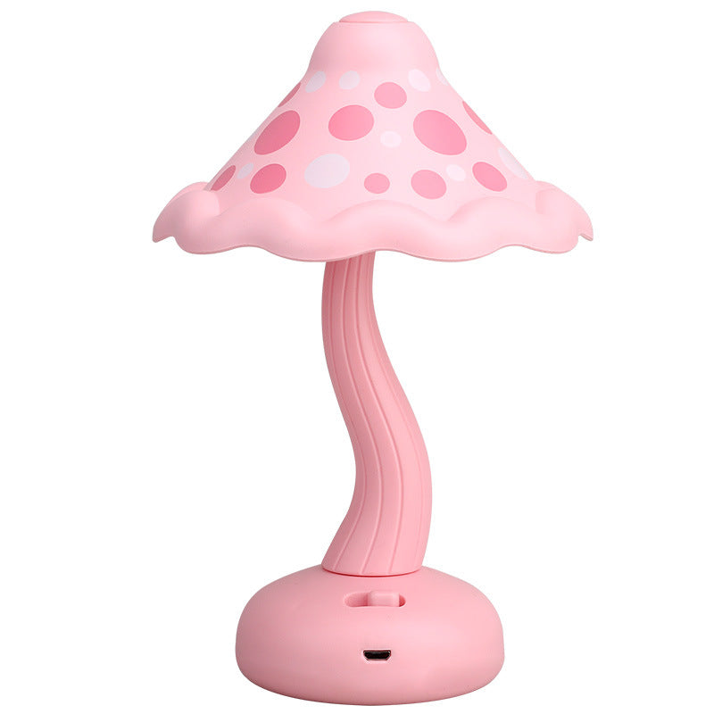 Creative Mushroom Kids USB Rechargeable LED Table Lamp