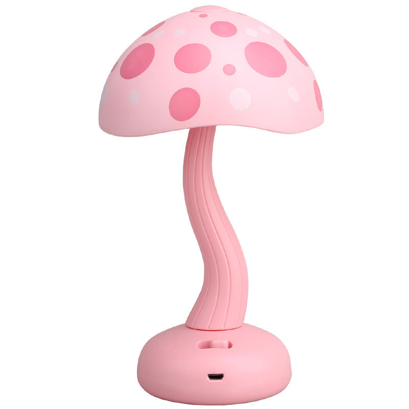 Creative Mushroom Kids USB Rechargeable LED Table Lamp