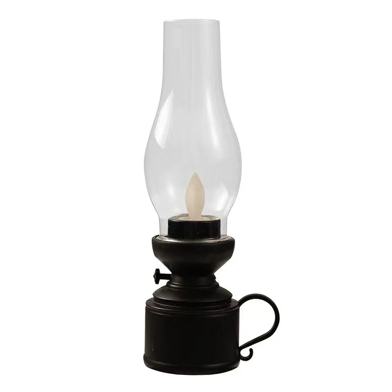 Retro Hanging Lantern - LED Vintage Style for Indoor Outdoor Use