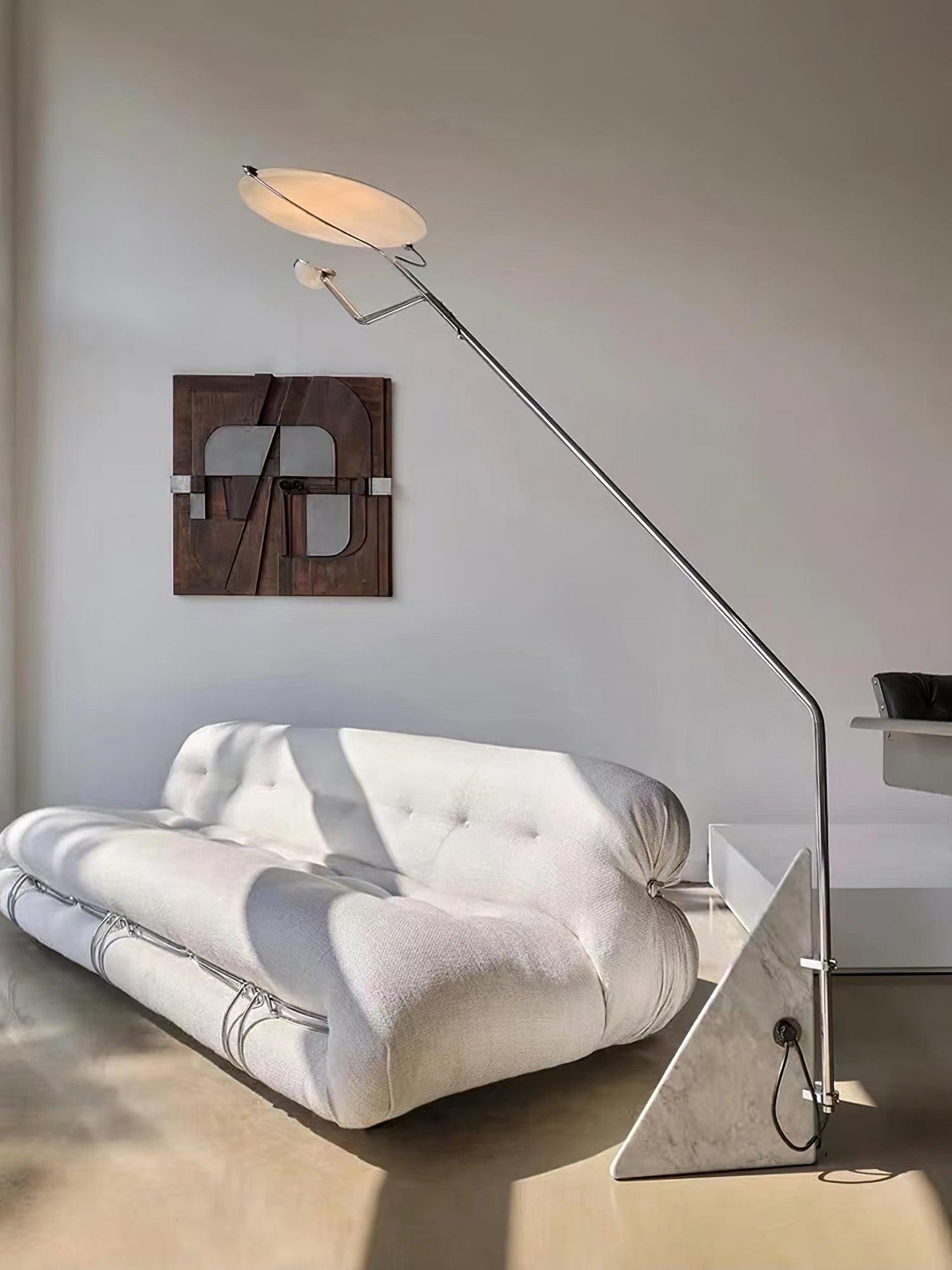 Salocchi Marble Floor Lamp with LED and Modern Design