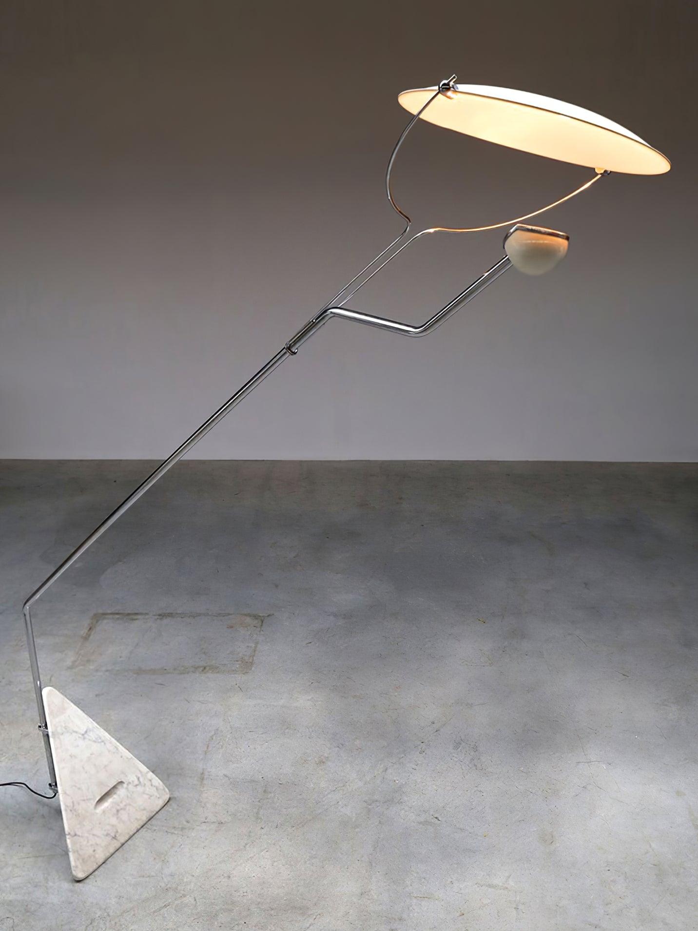 Salocchi Marble Floor Lamp with LED and Modern Design