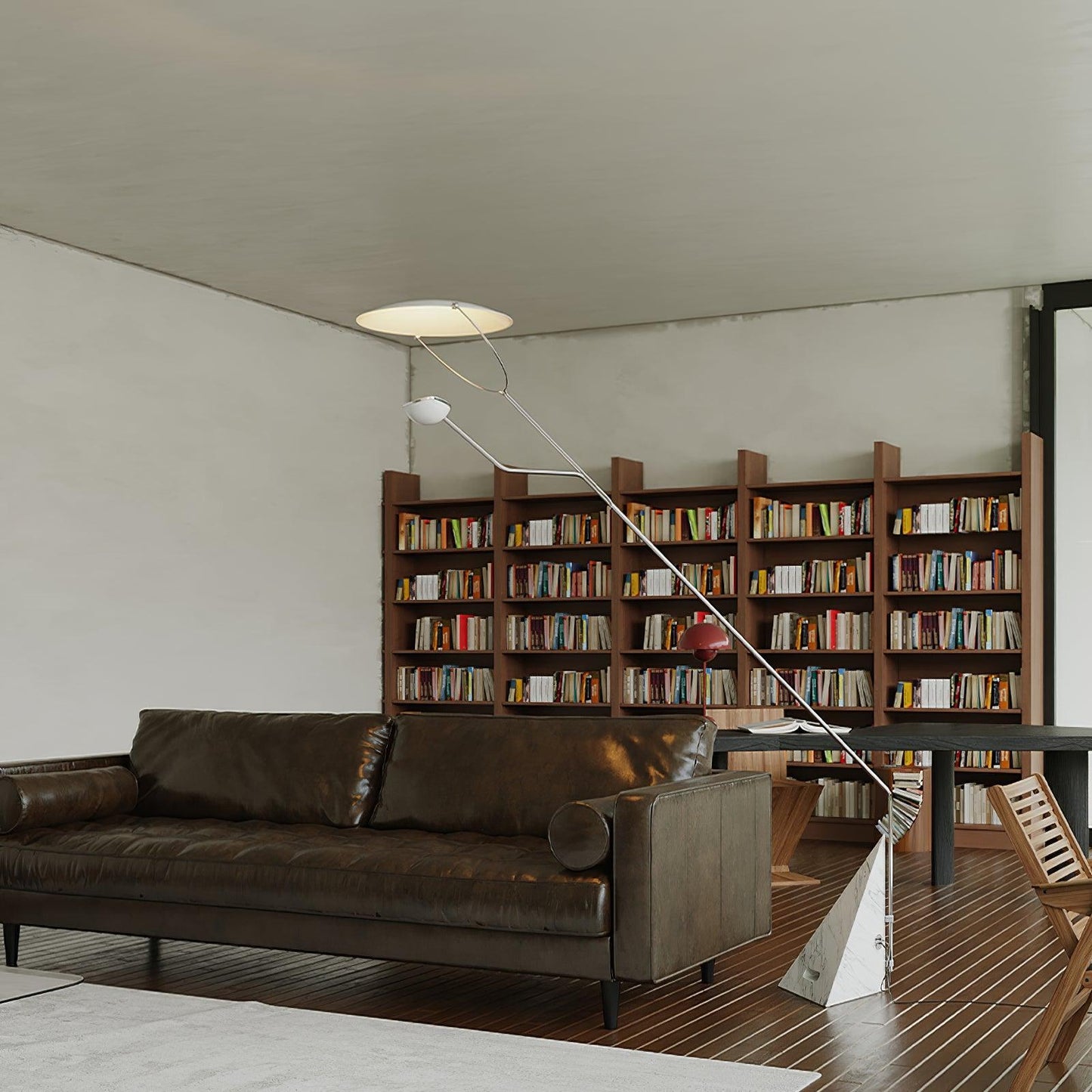 Salocchi Marble Floor Lamp with LED and Modern Design
