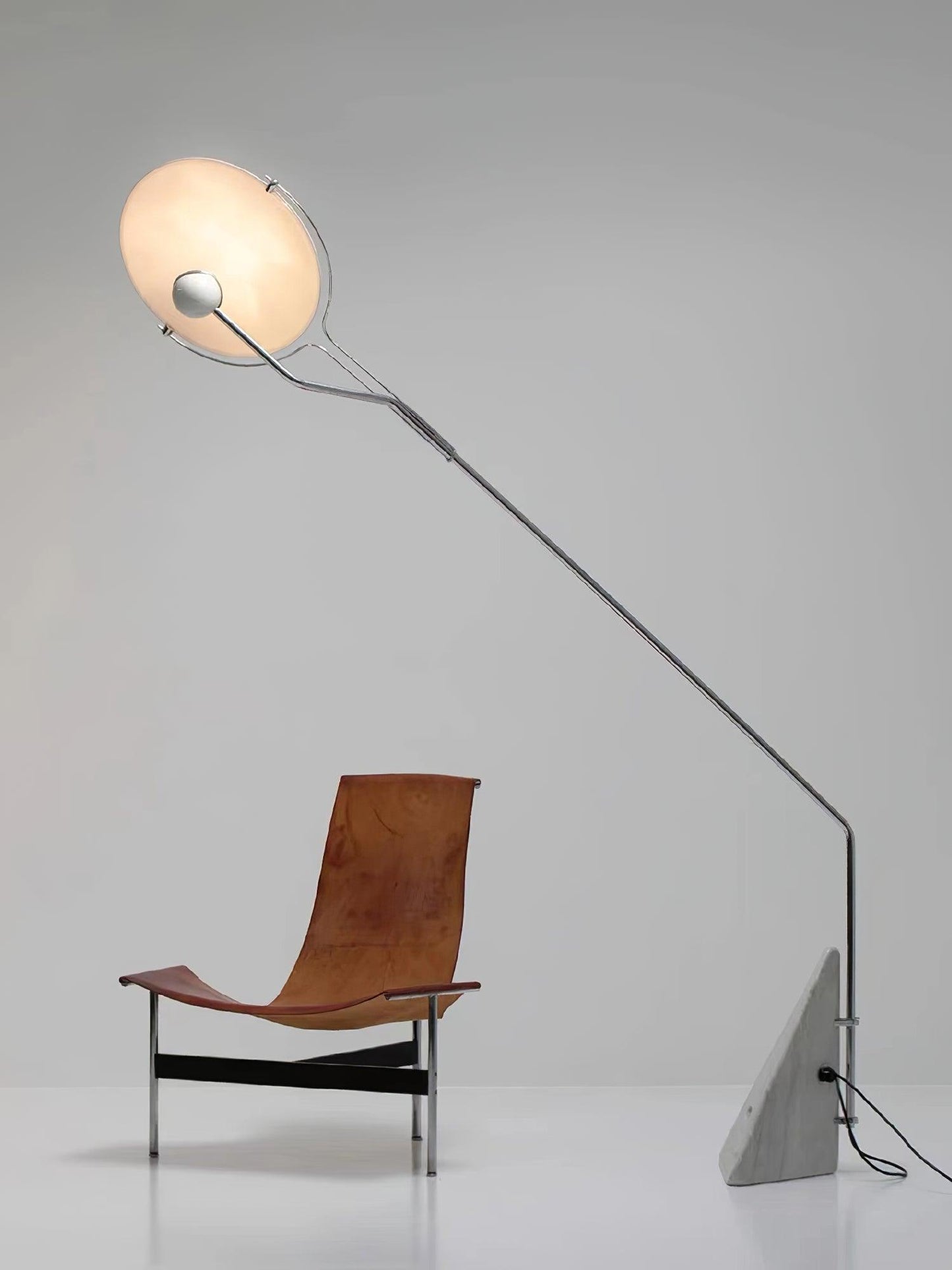 Salocchi Marble Floor Lamp with LED and Modern Design