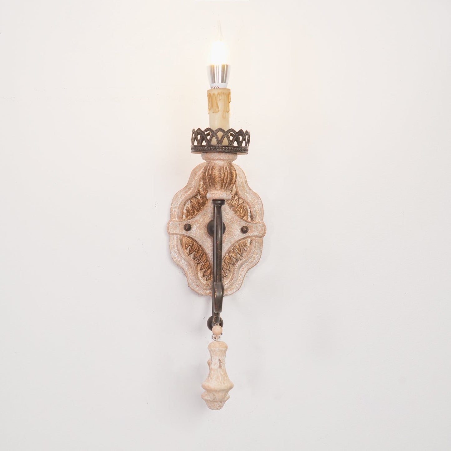 Santa Trinita Sconce Wall Light - LED, Aged Silver Finish