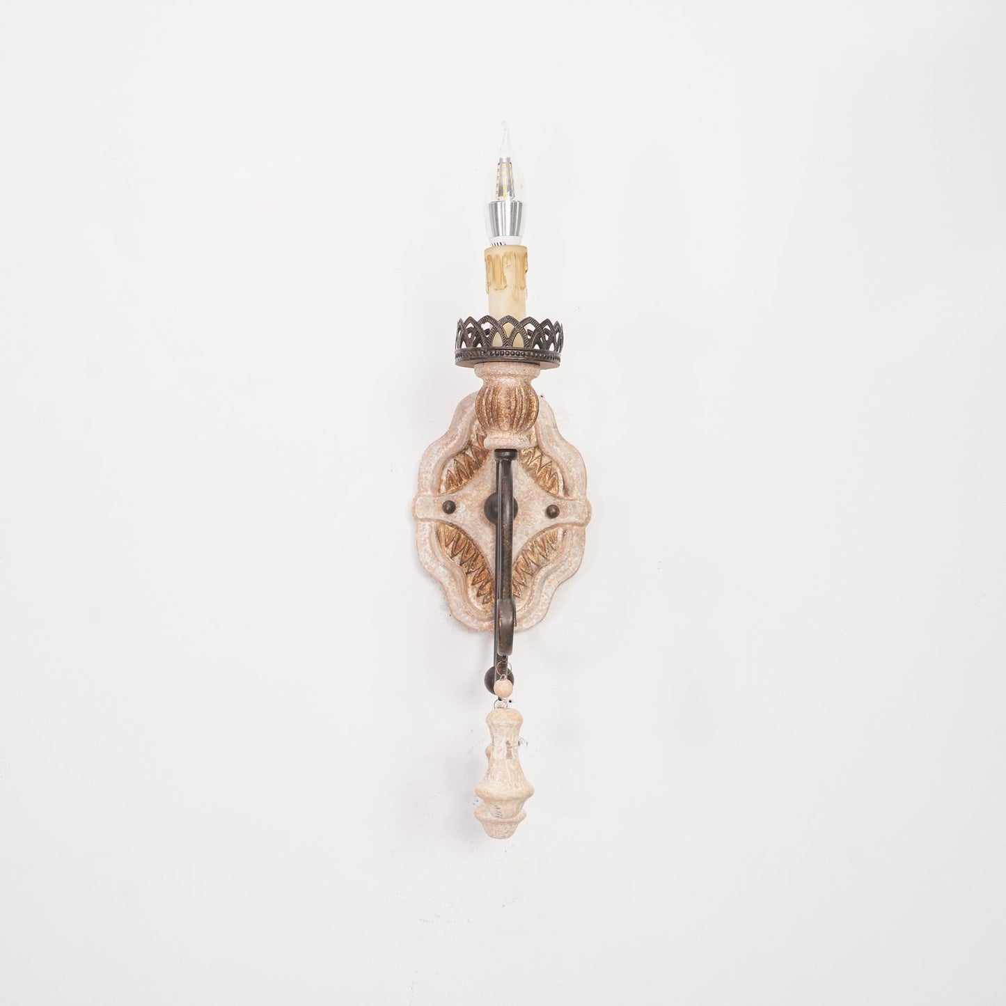Santa Trinita Sconce Wall Light - LED, Aged Silver Finish