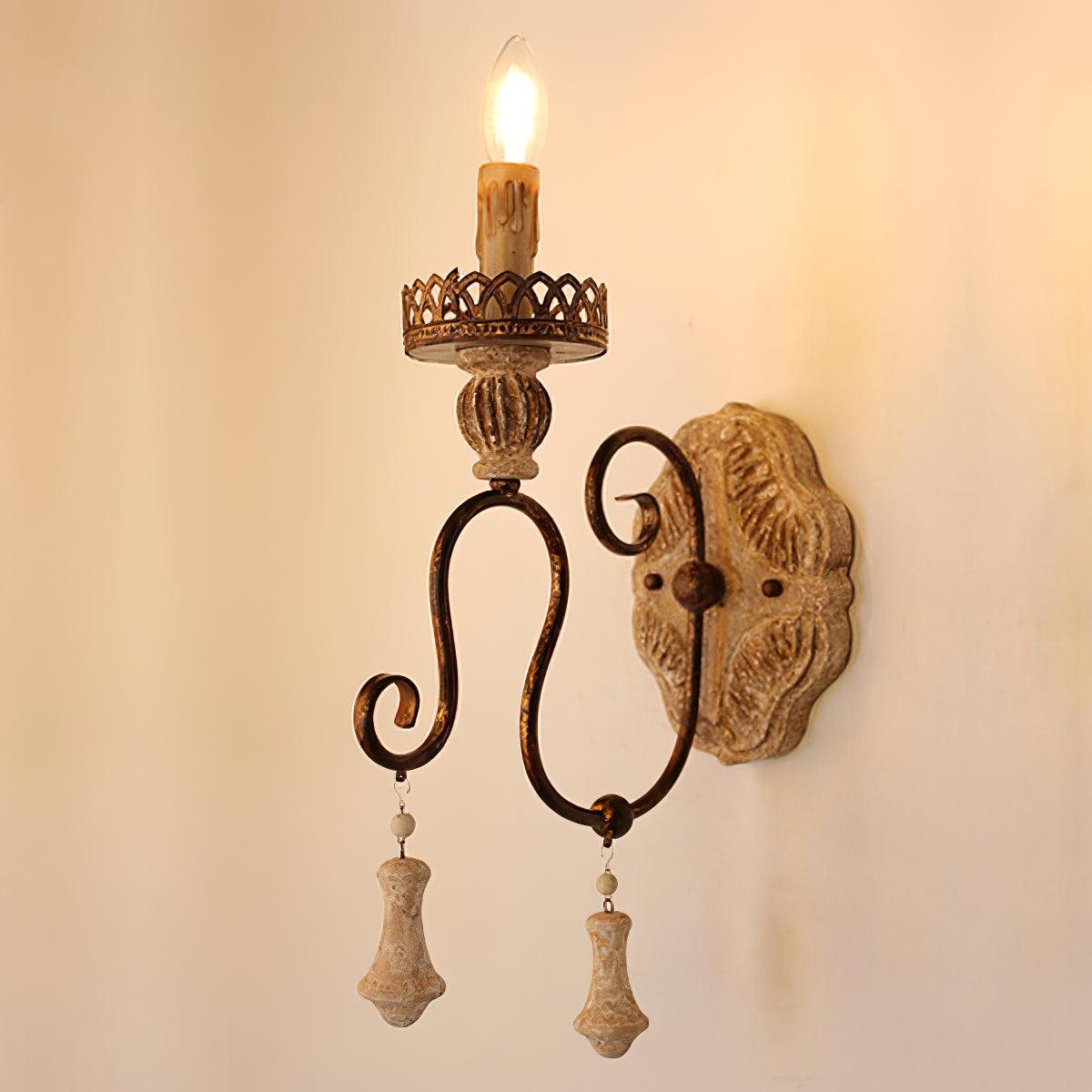 Santa Trinita Sconce Wall Light - LED, Aged Silver Finish