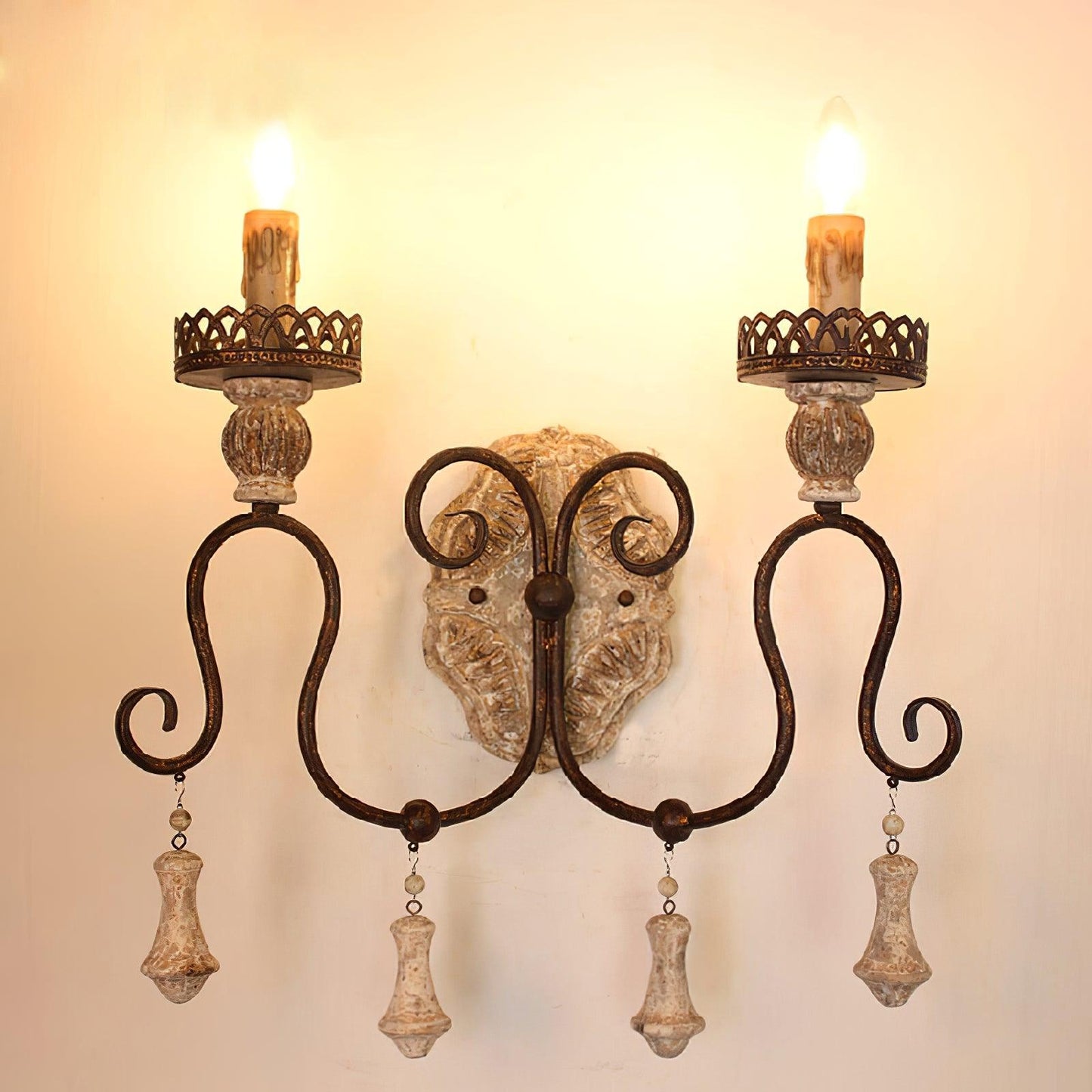 Santa Trinita Sconce Wall Light - LED, Aged Silver Finish