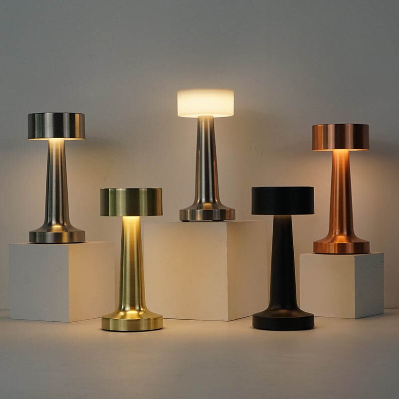 Rechargeable LED Table Lamp - Cordless Touch Lamp with Adjustable Brightness