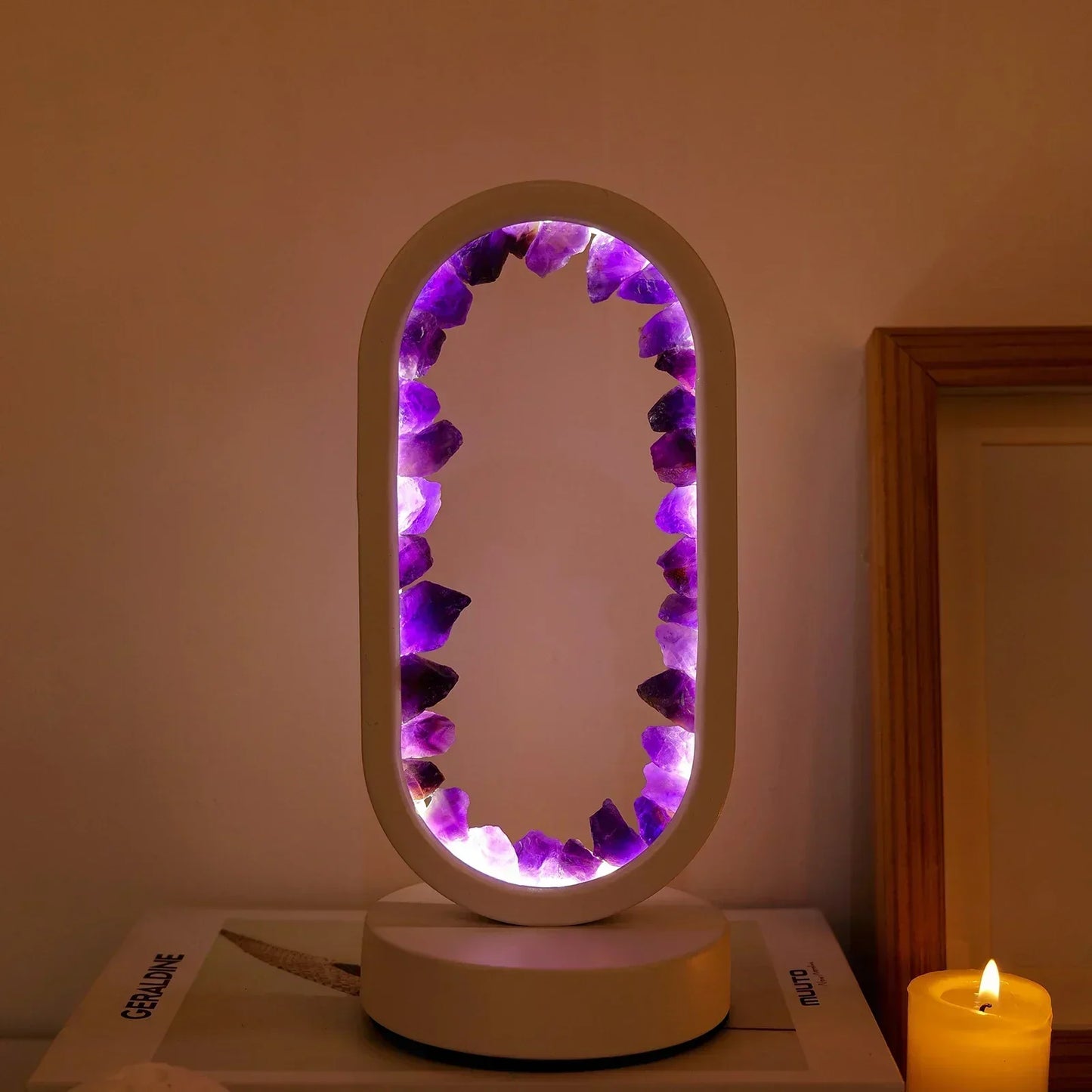 Natural Crystal Lamp – Relaxing Atmosphere Lighting