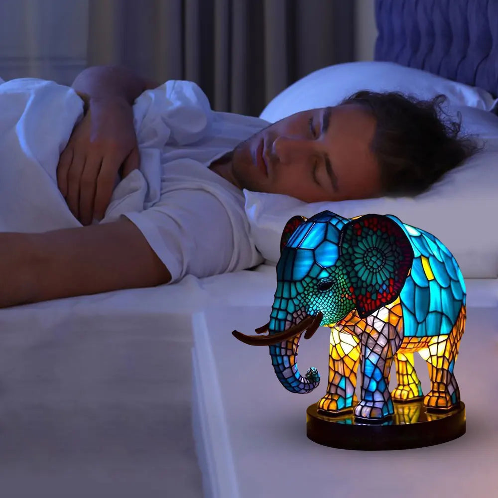 AnimalLustre Tier Stained Glass Lamp - Decorative Lighting