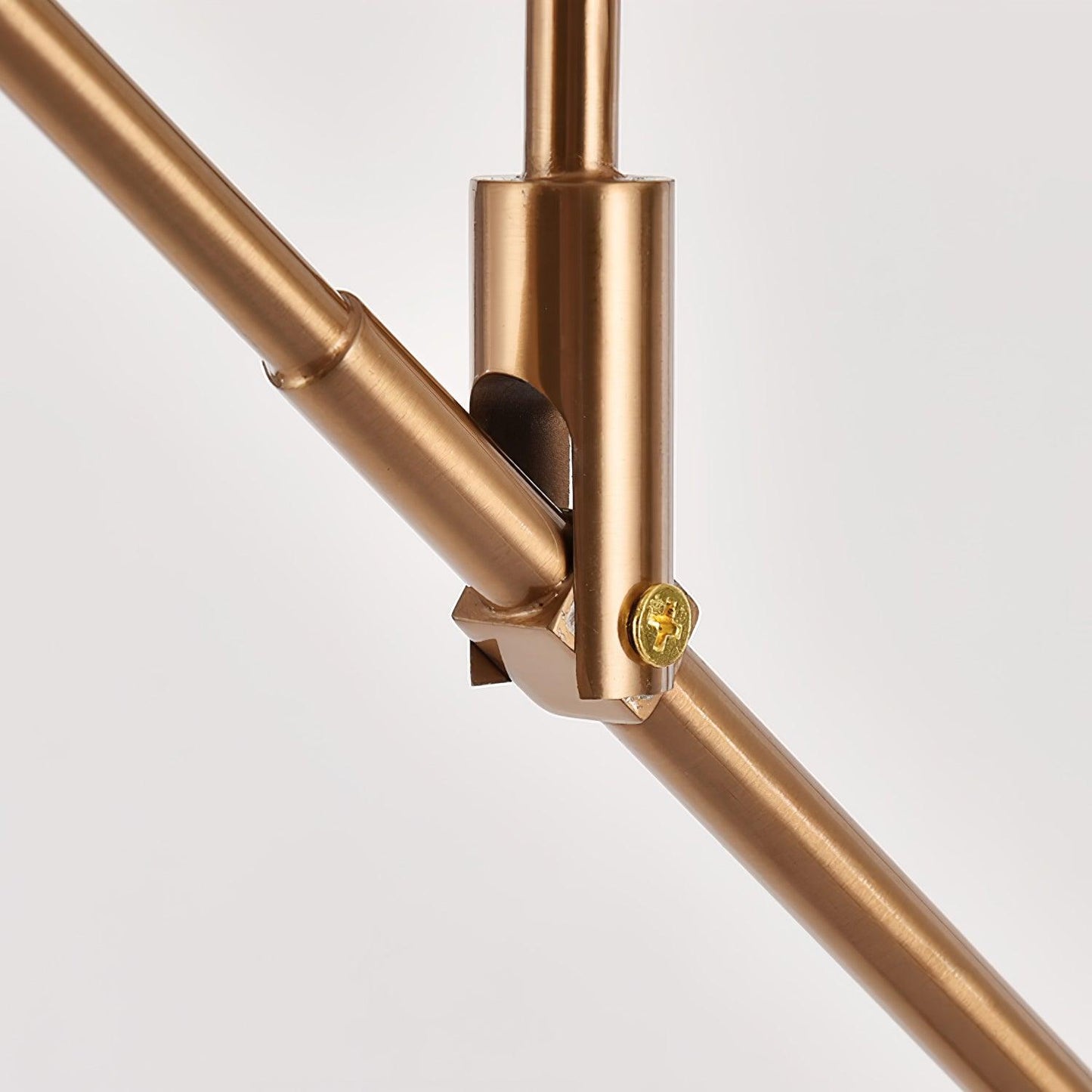 Scandinavian Floor Lamp with LED Bulb - Stylish Gold Design