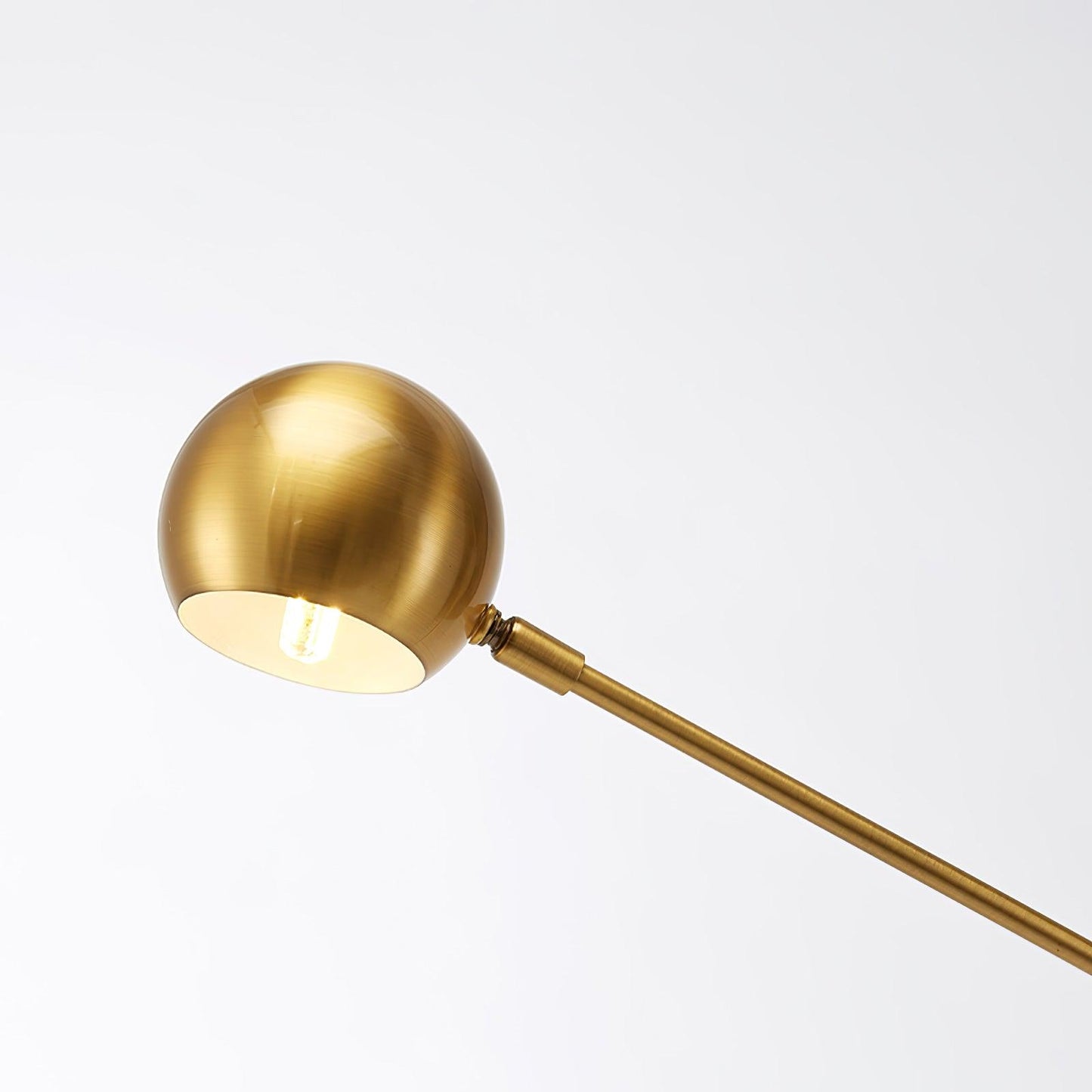 Scandinavian Floor Lamp with LED Bulb - Stylish Gold Design