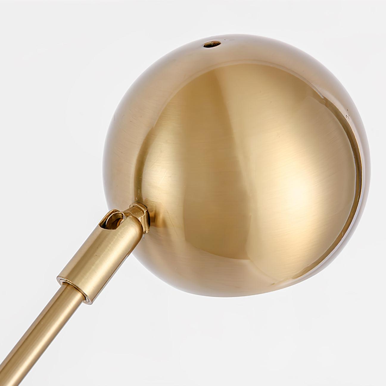Scandinavian Floor Lamp with LED Bulb - Stylish Gold Design